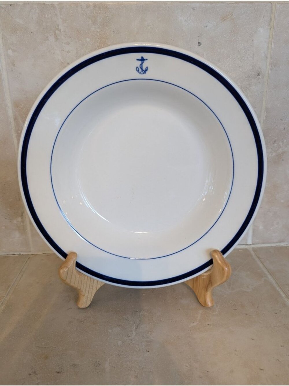 Vintage U.S. Navy Officer's Mess Hall China Soup or Cereal Bowl